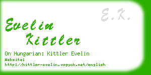 evelin kittler business card